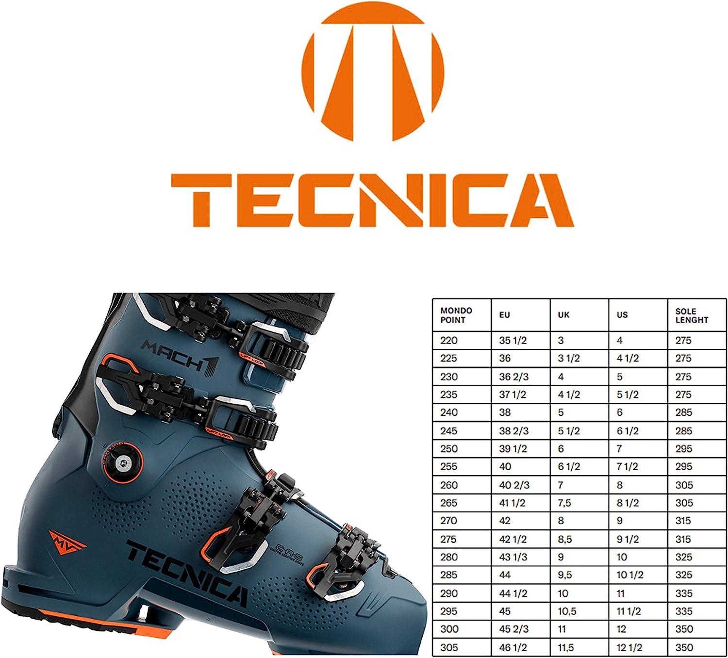Tecnica Men's Mach1 LV 120 Ski Boot 25.5