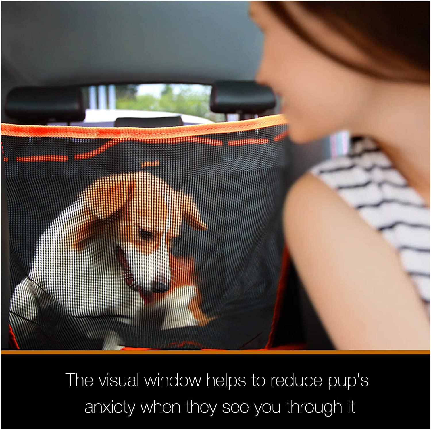 URPOWER Upgraded Dog Seat Covers with Mesh Visual Window 100