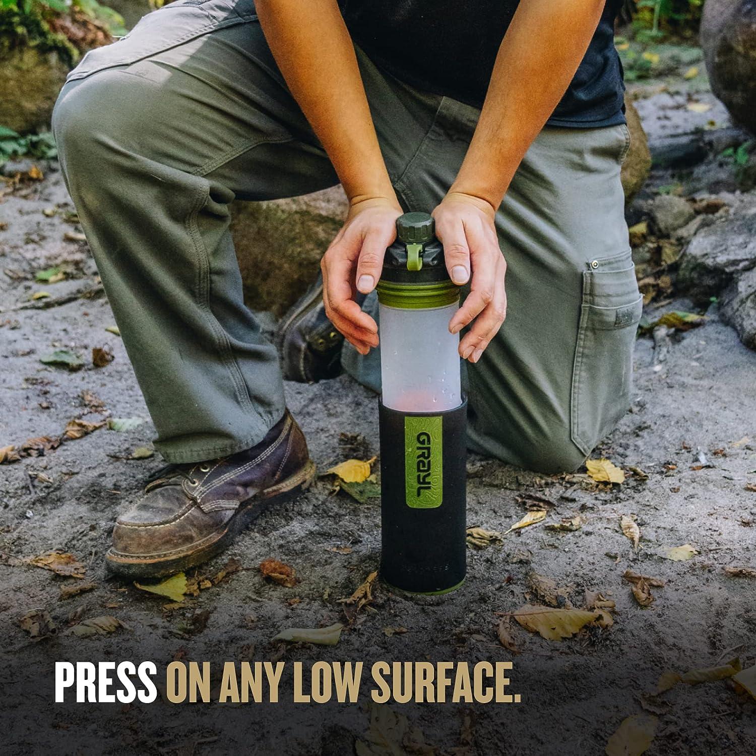 16.9 fl oz UltraPress® Filter & Purifier Water Bottle - Nature Edition –  GRAYL®
