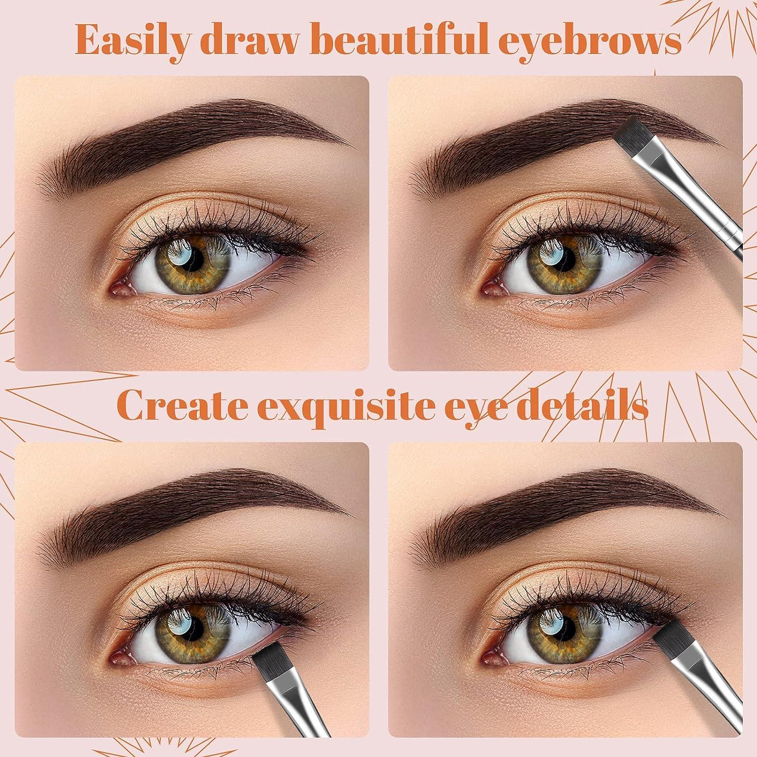 Thin, Skin-friendly And Non-stinging Small Flat Eyeliner Brush, Natural  Outline, Non-falling Brush, Easy To Apply Make-up Daily And Doesn't Cake,  Can Be Used For Eyeshadow, Eyebrow, Inner Corner, Detail Blending