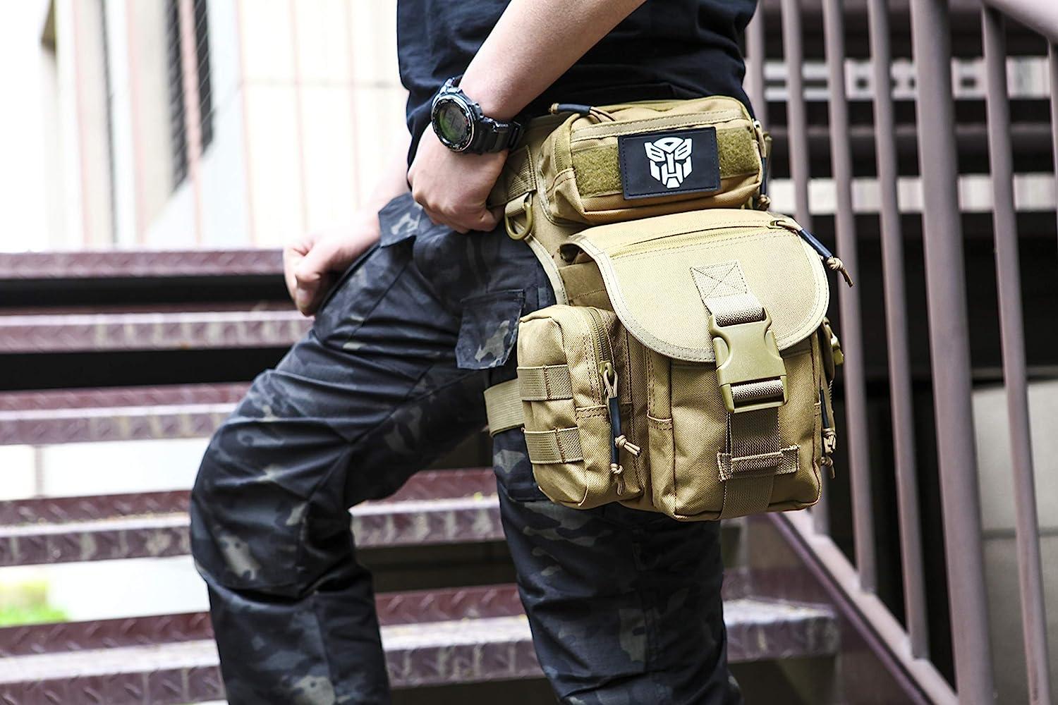 Drop Leg Bag for Men Military Tactical Thigh Pack Pouch
