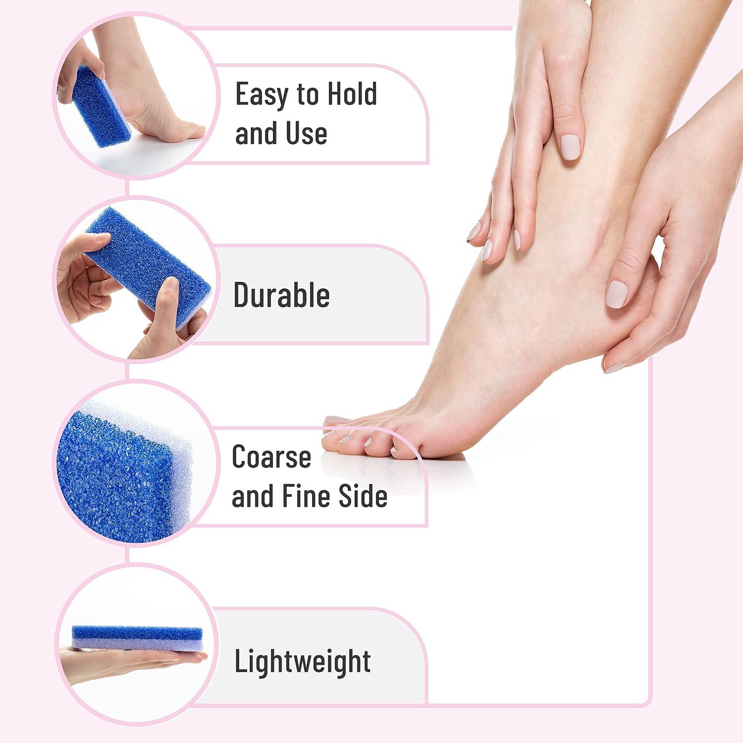 2 Pcs 4 in 1 Foot Scrubber Dead Skin Remover for Feet, Including Foot  Files, Heel Scraper, Foot Brush and Pumice Stone, Multi Purpose Foot Callus