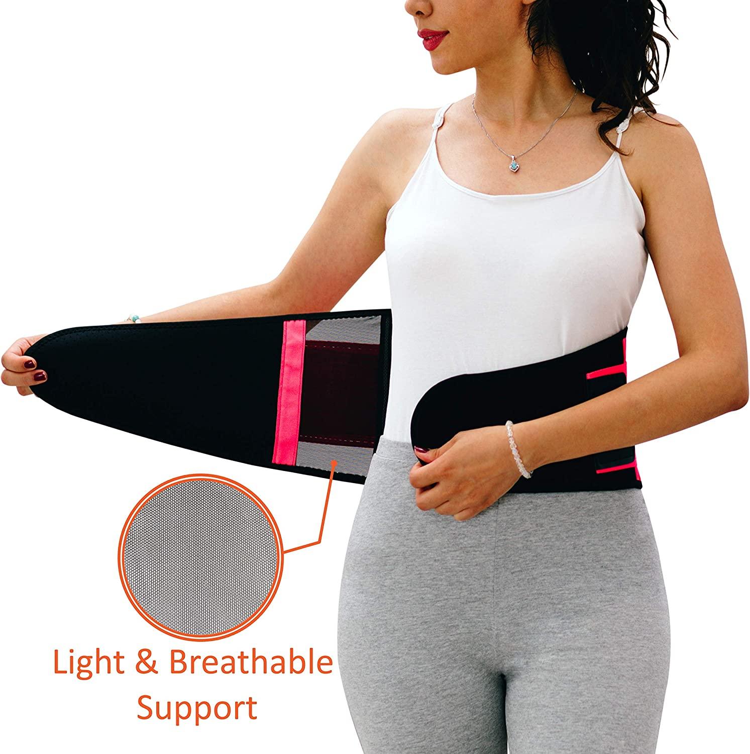 Shop Comfy Lumbar Back Support Waist Trimmer Breathable Light