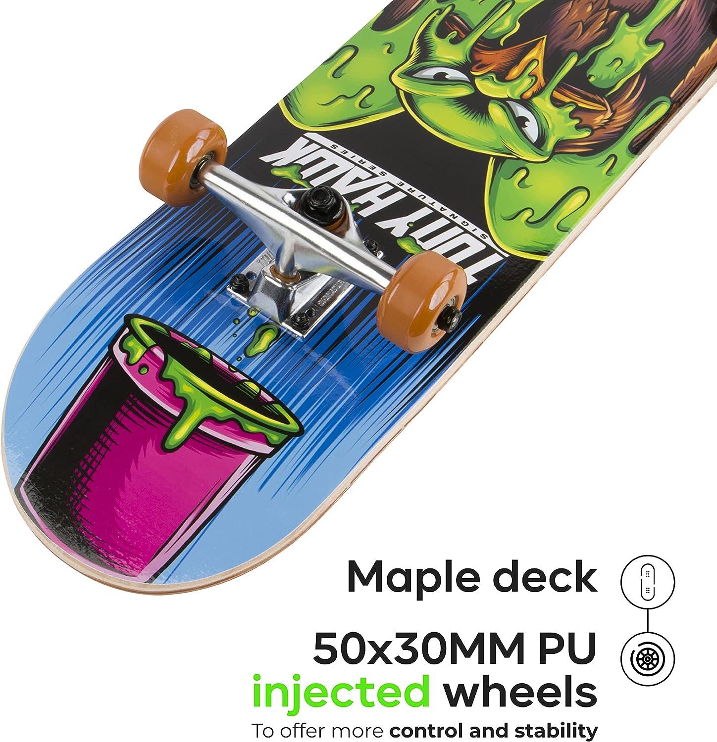  Tony Hawk 31 Complete Cruiser Skateboard, 9-ply Maple