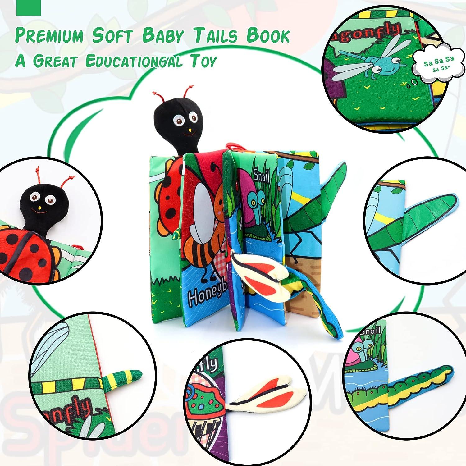  beiens Baby Books Toys, Touch and Feel Crinkle Cloth Book for  Infant Baby 0-3-6-12-18 Months, Early Development Interactive Stroller Soft  Toys, Shower Gifts Christmas Stocking Stuffers for Boys Girls : Toys