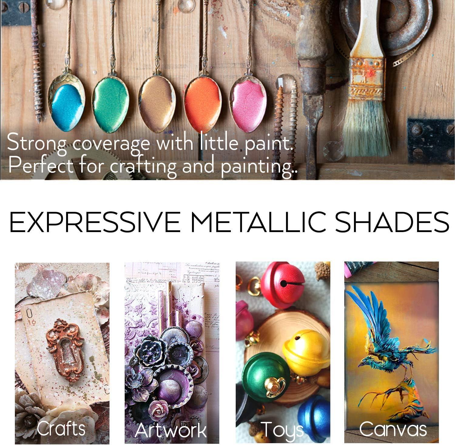 Metallic Acrylic Paint Crafts, Acrylic Pigment Props