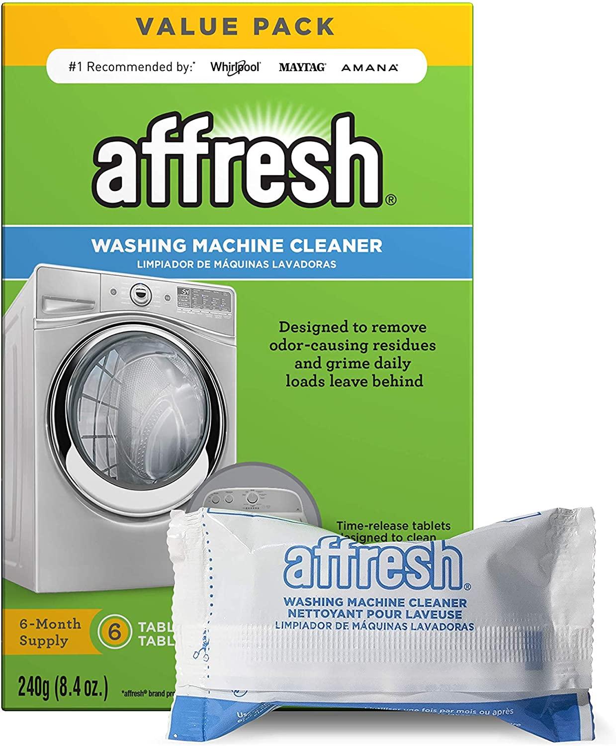 affresh 6-Count Washing Machine Cleaner Tablets in the Washing