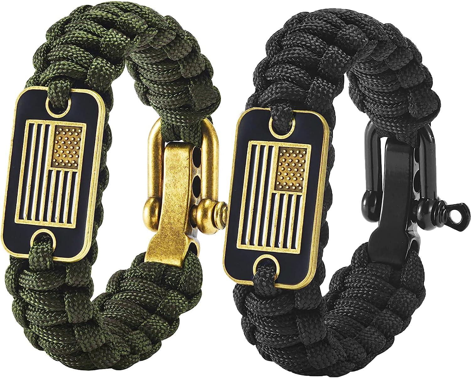 United States Go Army Black and Gold Paracord Bracelet 