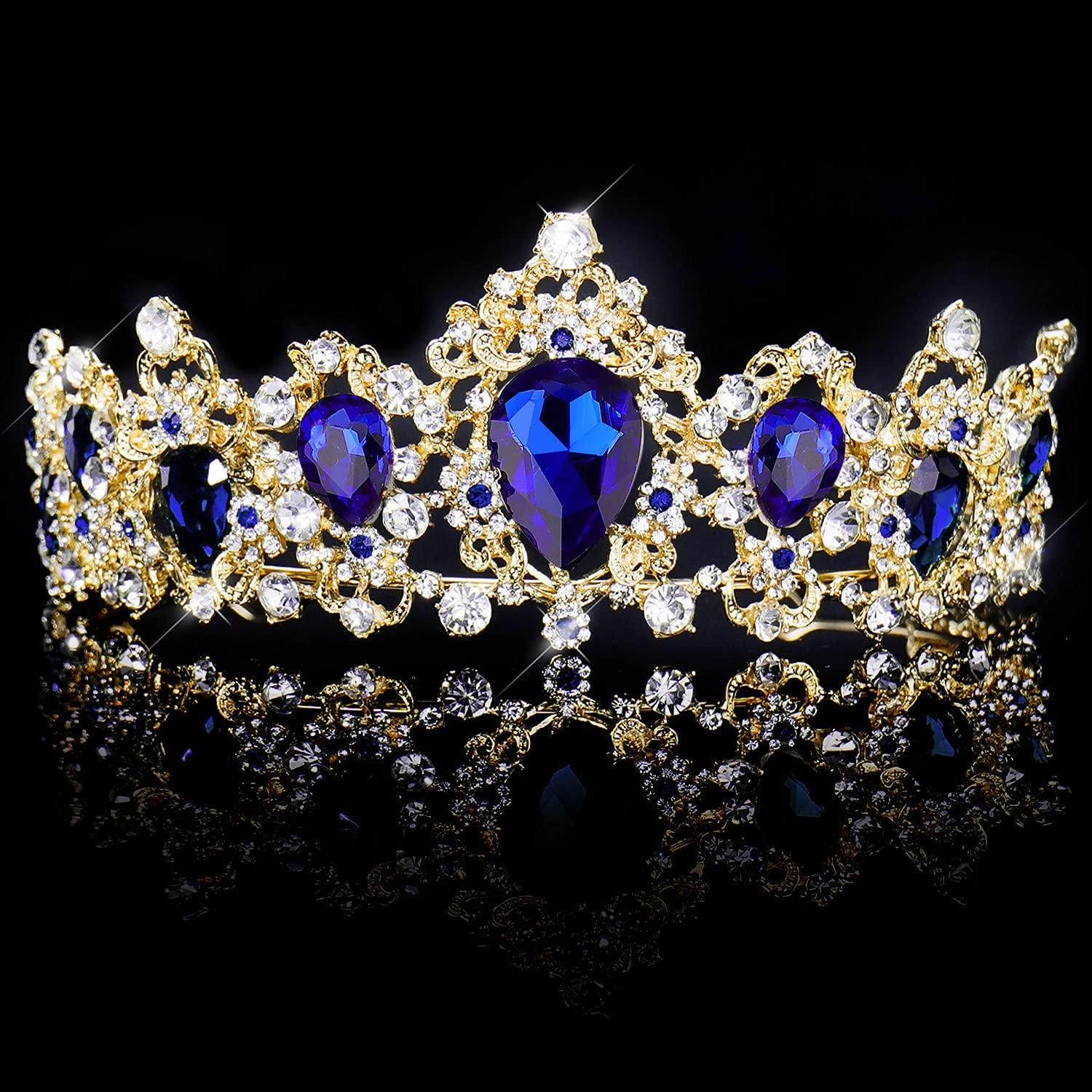 Adjustable) Princess Queen Rhinestone Beauty Pageant Tiara