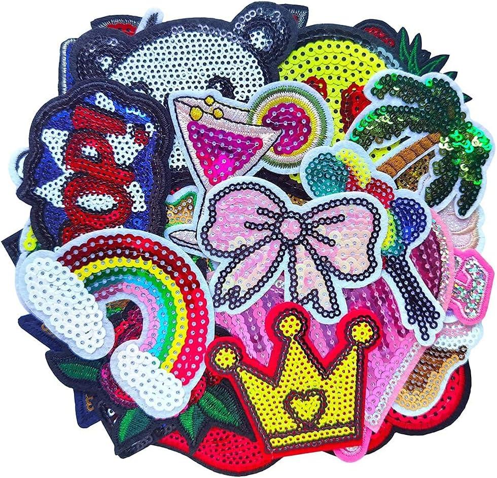 Iron On Patch Iron On Sequin Patch Embroidered Patch Fashion Patch