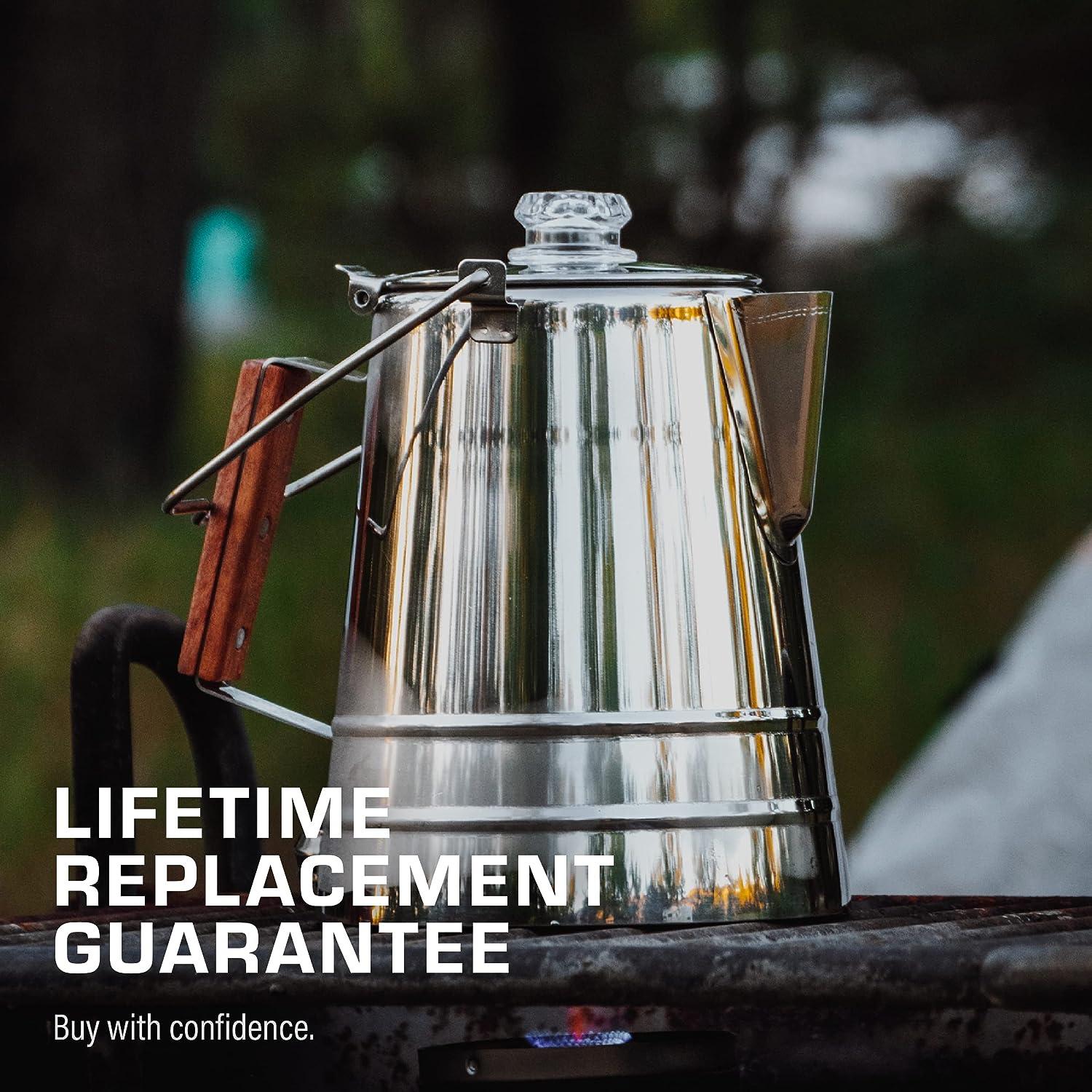 GSI Outdoors Glacier Stainless 6 Cup Percolator