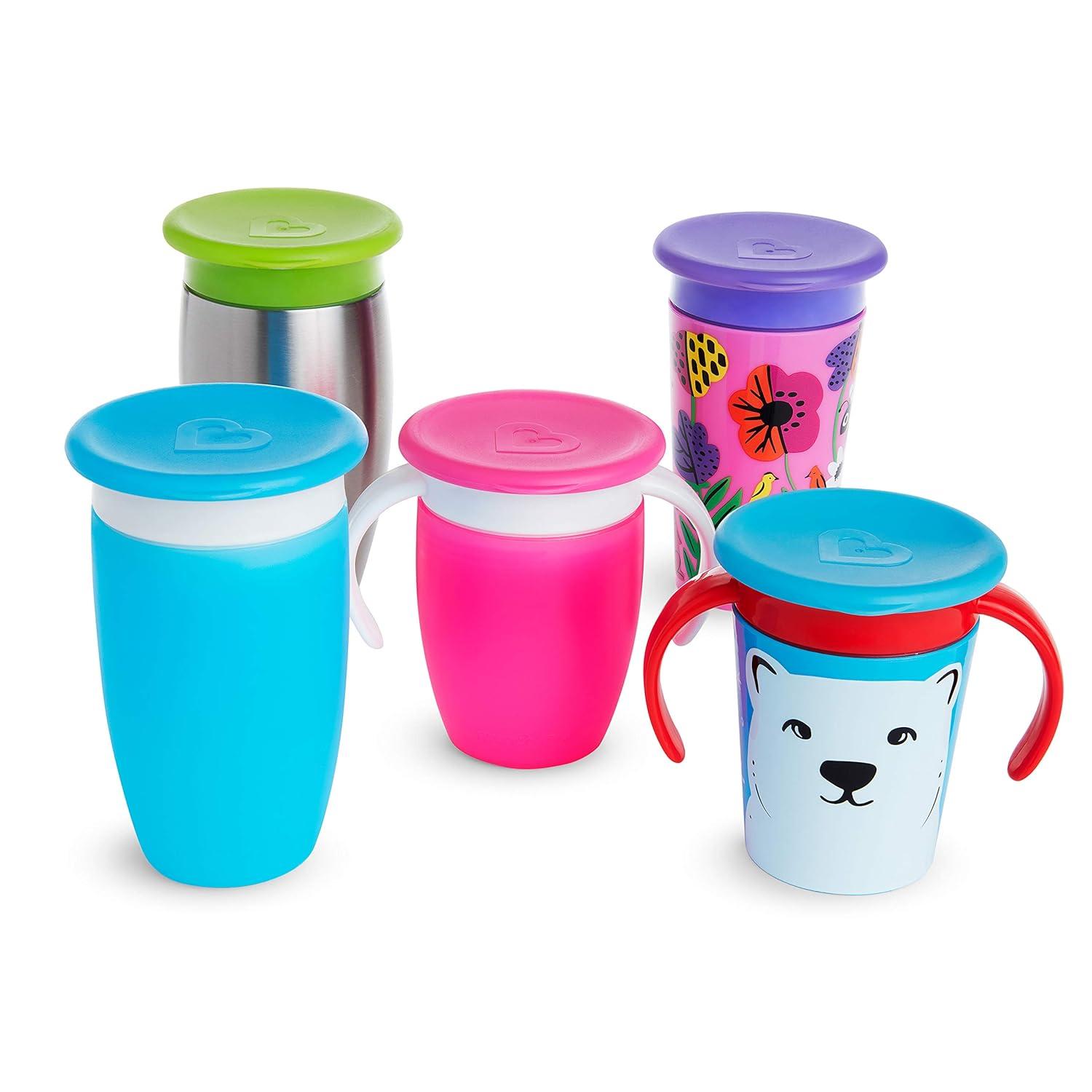Munchkin Miracle Stainless Steel 360 Sippy Cup, Assorted