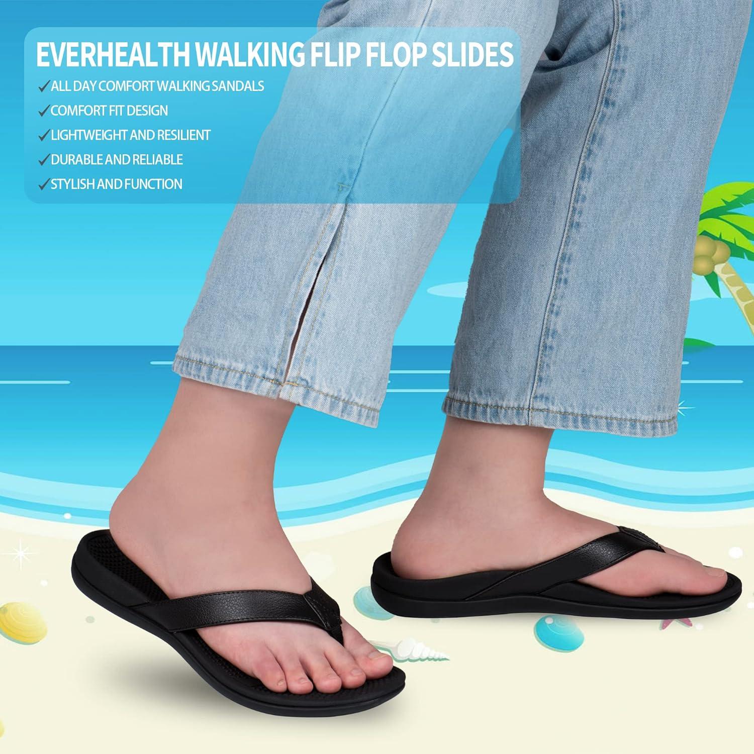 Everhealth Women's Orthotic Flip Flops Arch Support Sandals