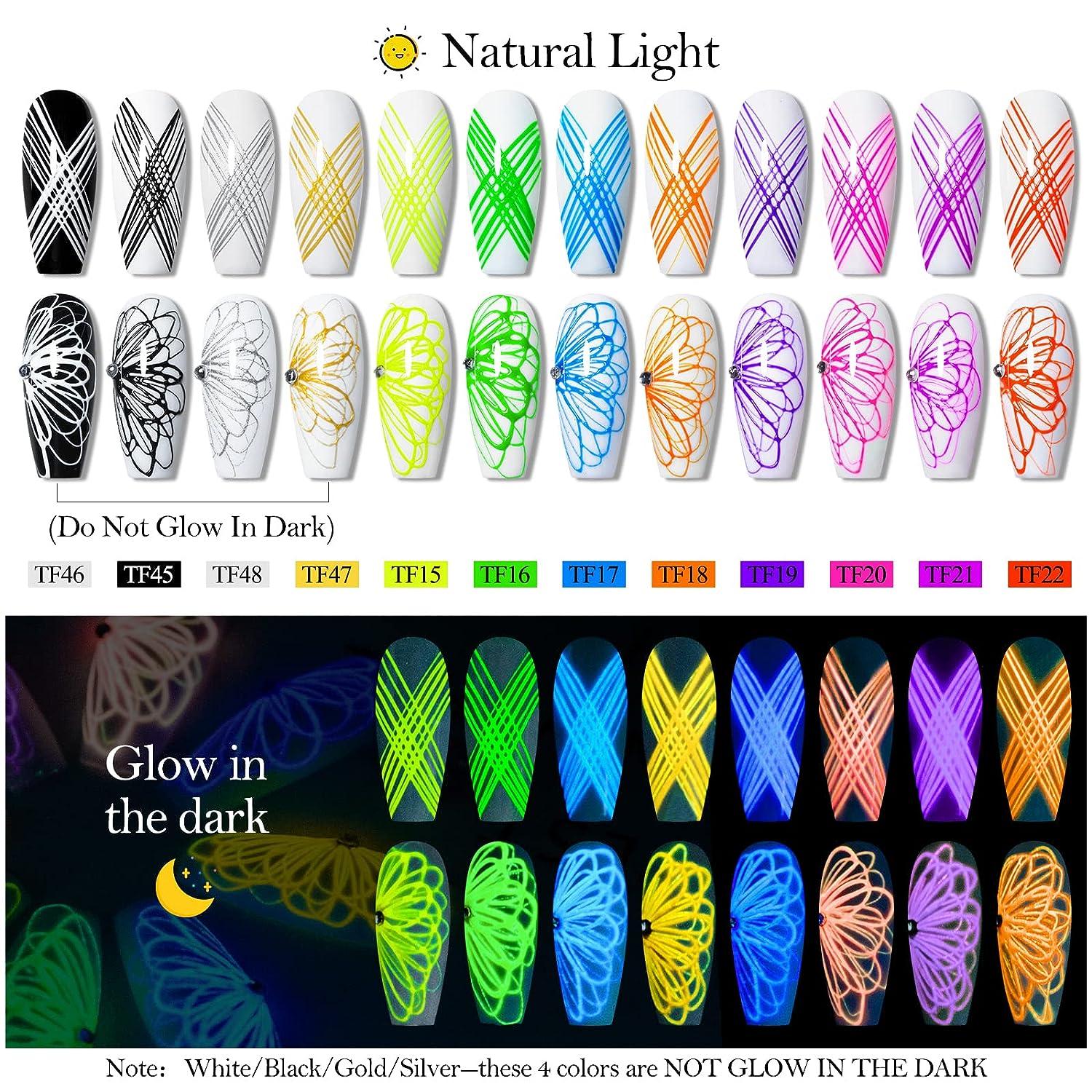 Spider Gel 8 Colors Elastic Painting Drawing for Nail Art with Nail Paint  Brush