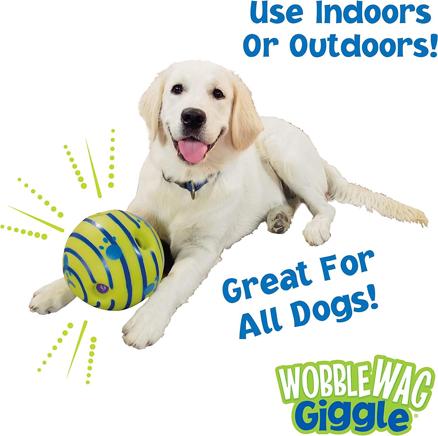 Wobble Giggle Dog Treat Ball,Interactive Dog Toys Ball,Dog