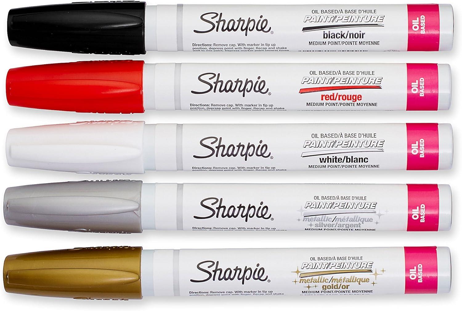 SHARPIE Oil-Based Paint Markers Medium Point Assorted & Metallic