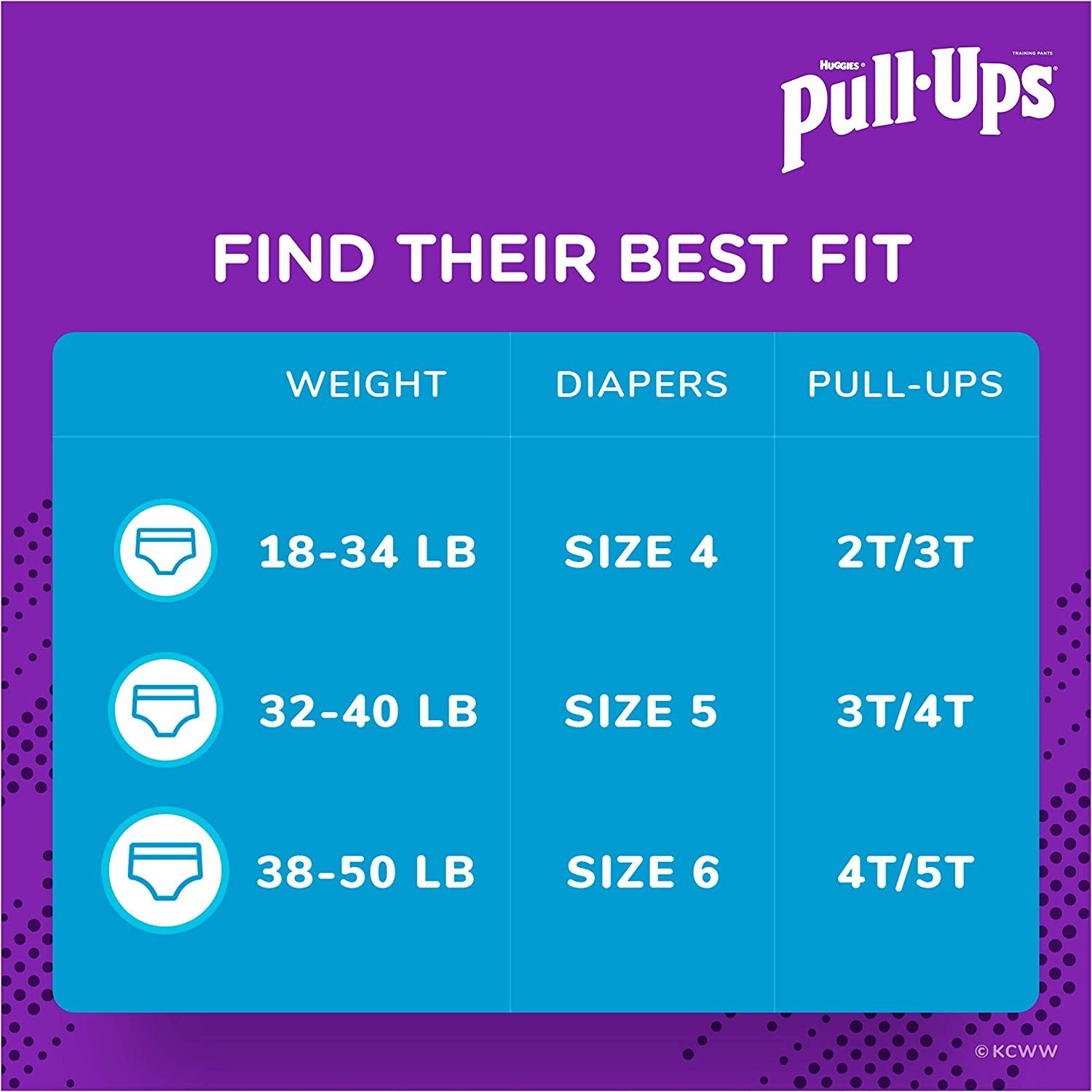 Pull-Ups Boys' Potty Training Pants Training Underwear , 4T-5T, 74 Ct  Multi-colored 4T-5T (74 Count)