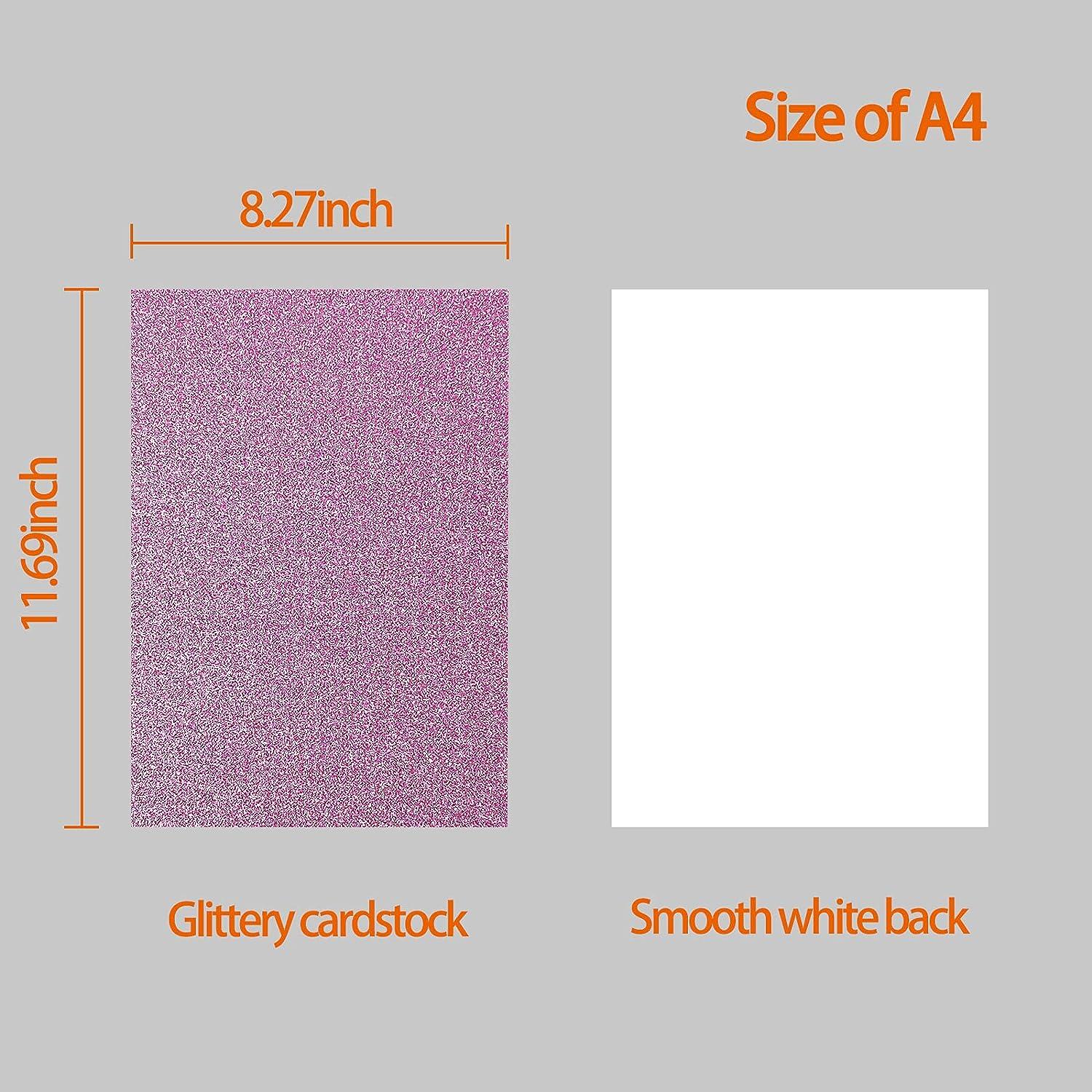 20Colors 20Sheets Glitter&40pc Colored Colored Cardstock Paper