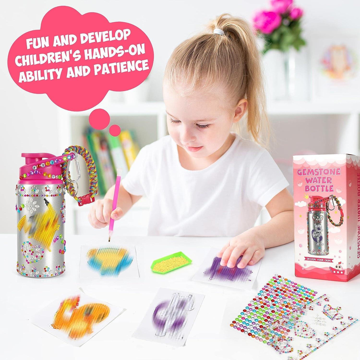  kalastigo Decorate Your Own Water Bottle Kits for Girls Age 4 5  6 7 8 9 10 11 12,Unicorn Gem Diamond Painting Crafts Stickers,Fun Arts and  Crafts Gifts for Girls Birthday Christmas : Toys & Games