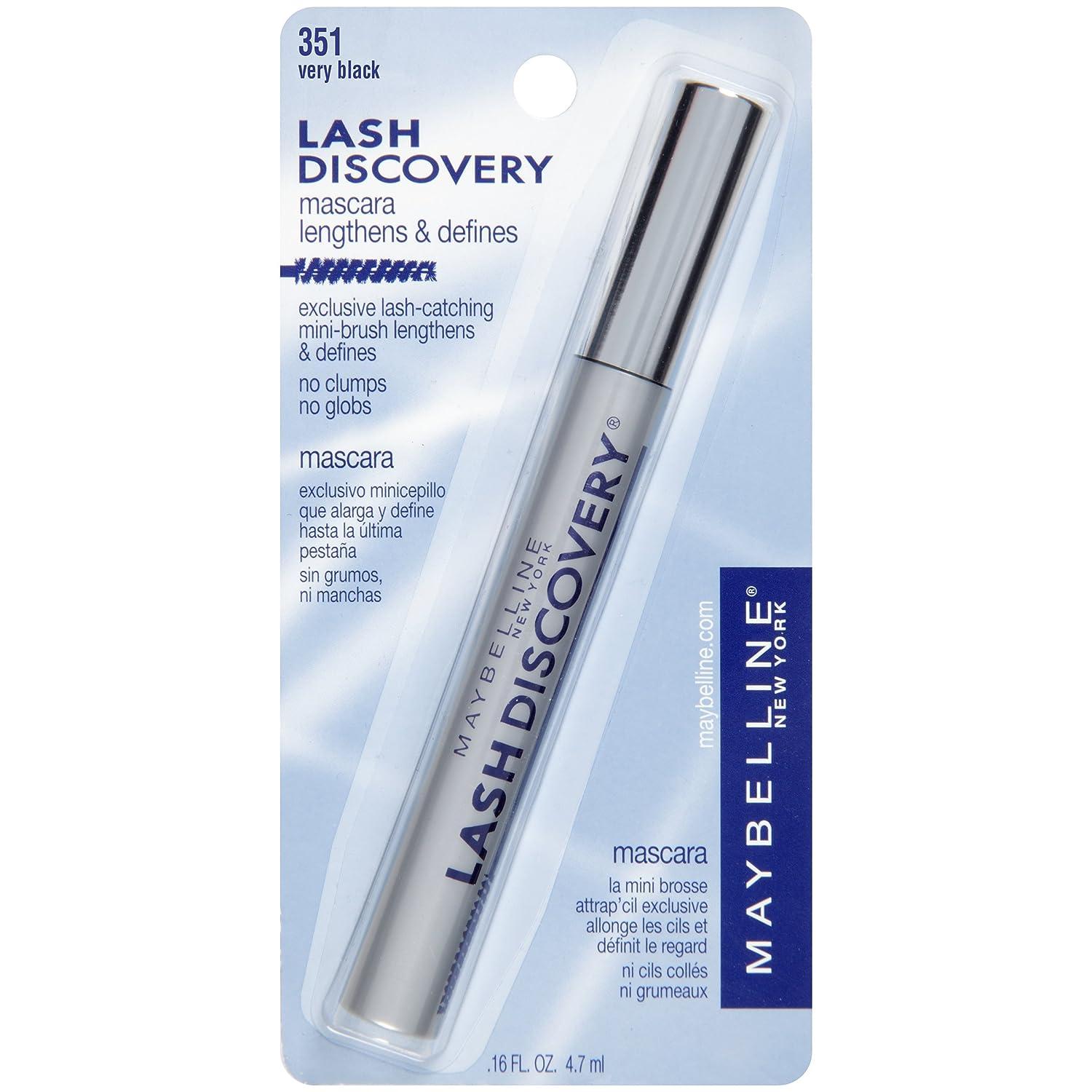 Maybelline New Very Lash Discovery Mini-Brush fl. Washable York Mascara 0.16 Black