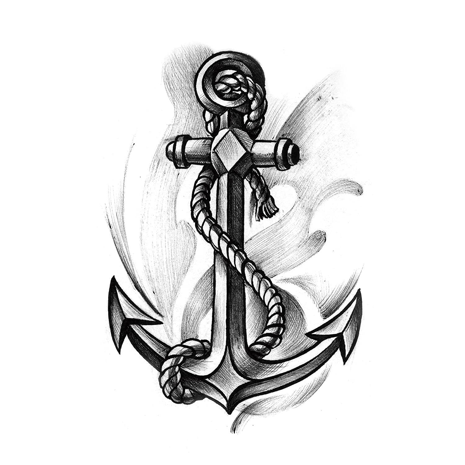 Nautical Oldschool Tattoo Design with Sailing Ship Anchor and Bottle | MUSE  AI
