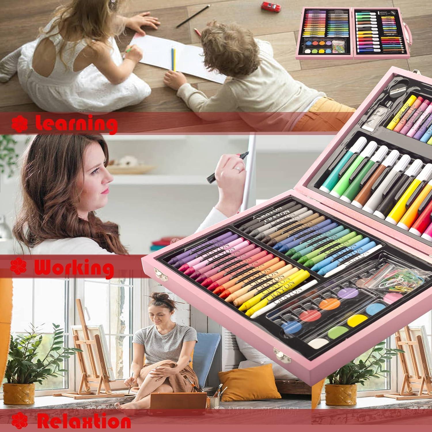 ZOMAARK Colour Set Color Box for Kids - Complete Art Kit of 46 Pieces (12  Pencils,12