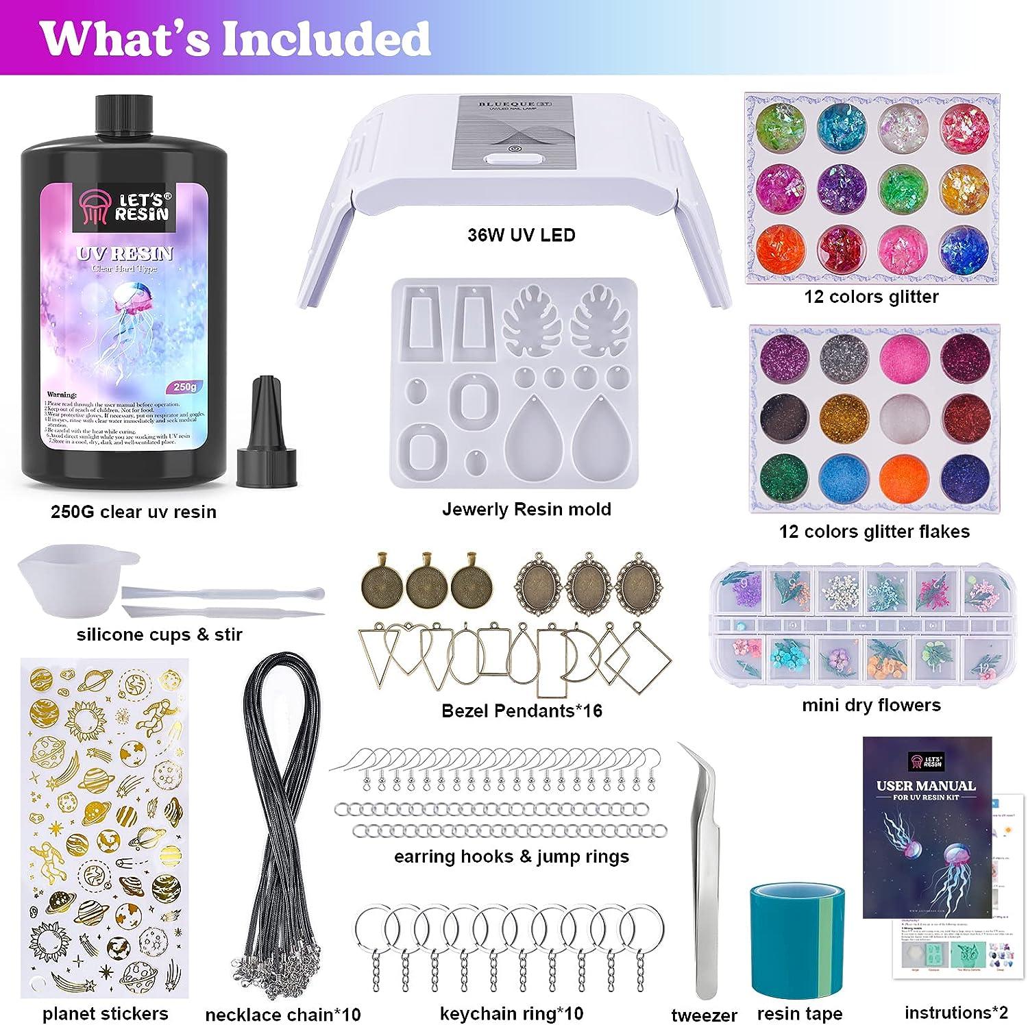 Let's Resin Uv Resin Kit With Light153pcs Resin Jewelry -  Finland