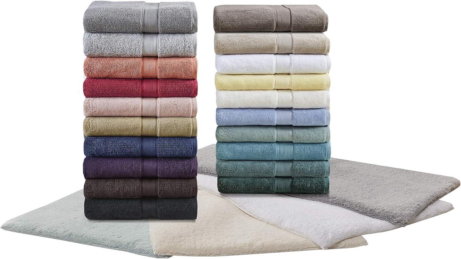 Madison Park Signature 800GSM 100% Cotton Luxurious Bath Towel Set Highly