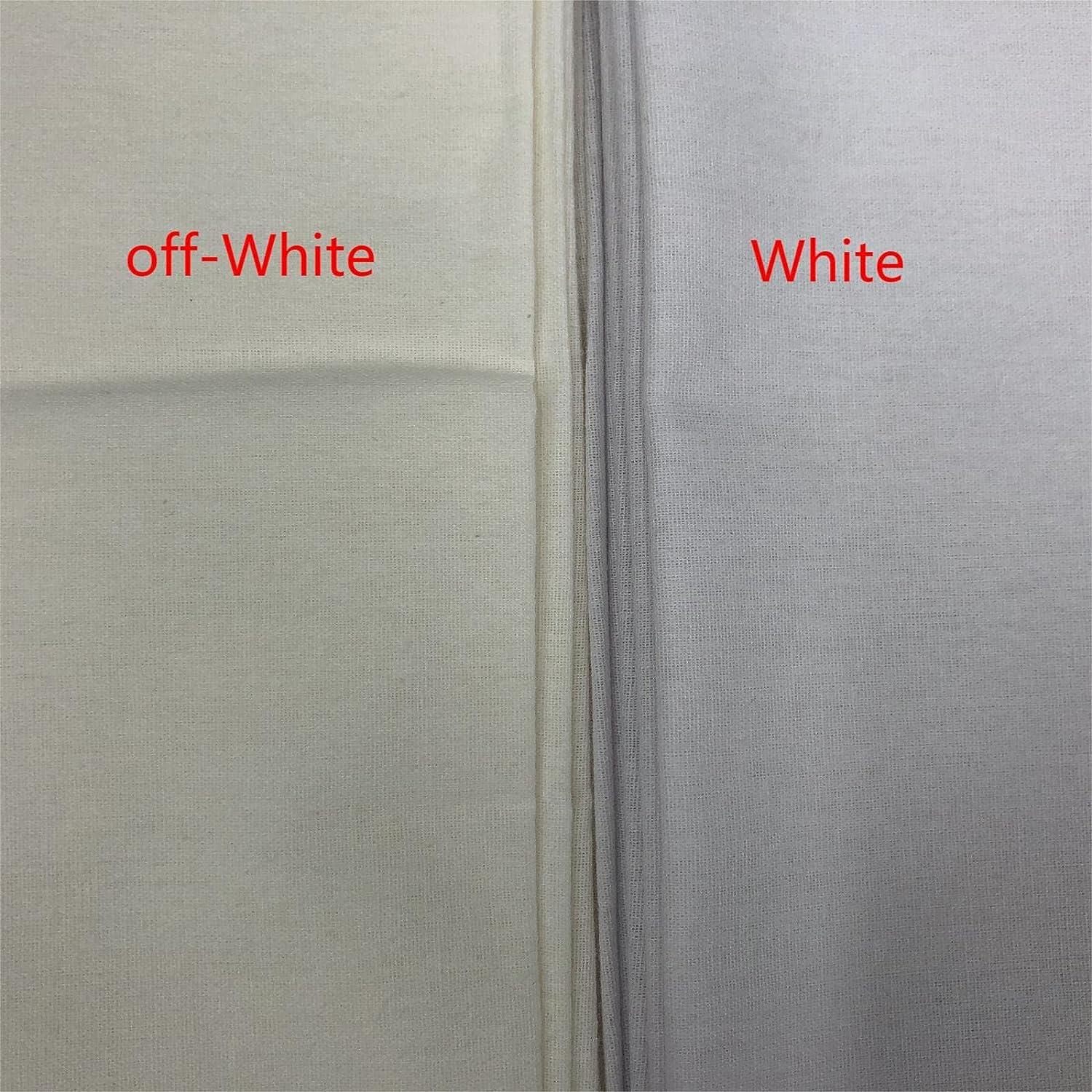 PLANTIONAL Medium Weight White Iron-On Non-Woven Fusible Interfacing: 11.6  x