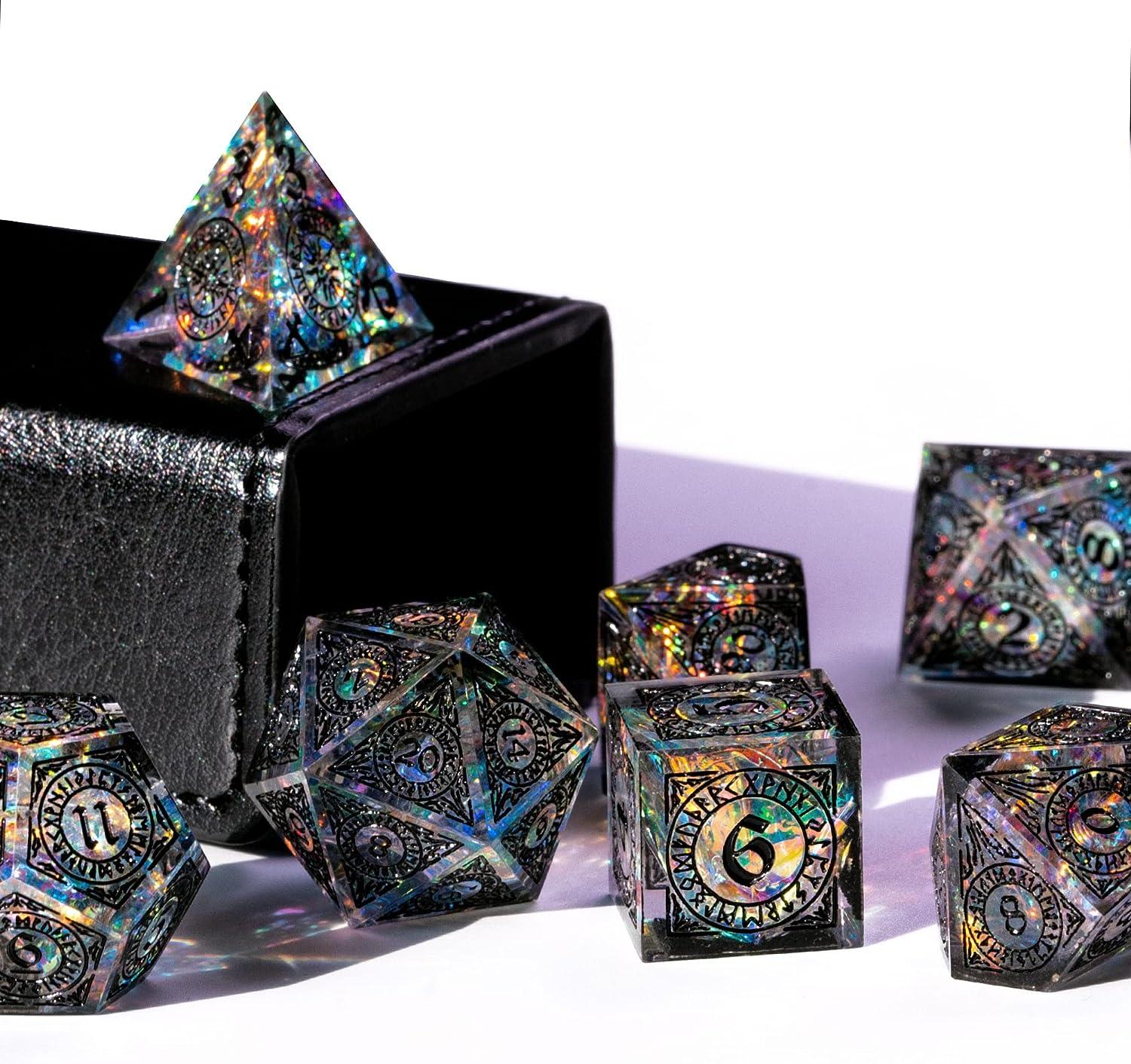  Metal dice Set D&D, Polyhedron DND7 Dungeons and Dragons Metal  DND dice Set, Suitable for Pathfinder RPG Shadow Run Savage World and Other Role-Playing  Game dice Sets : Toys & Games
