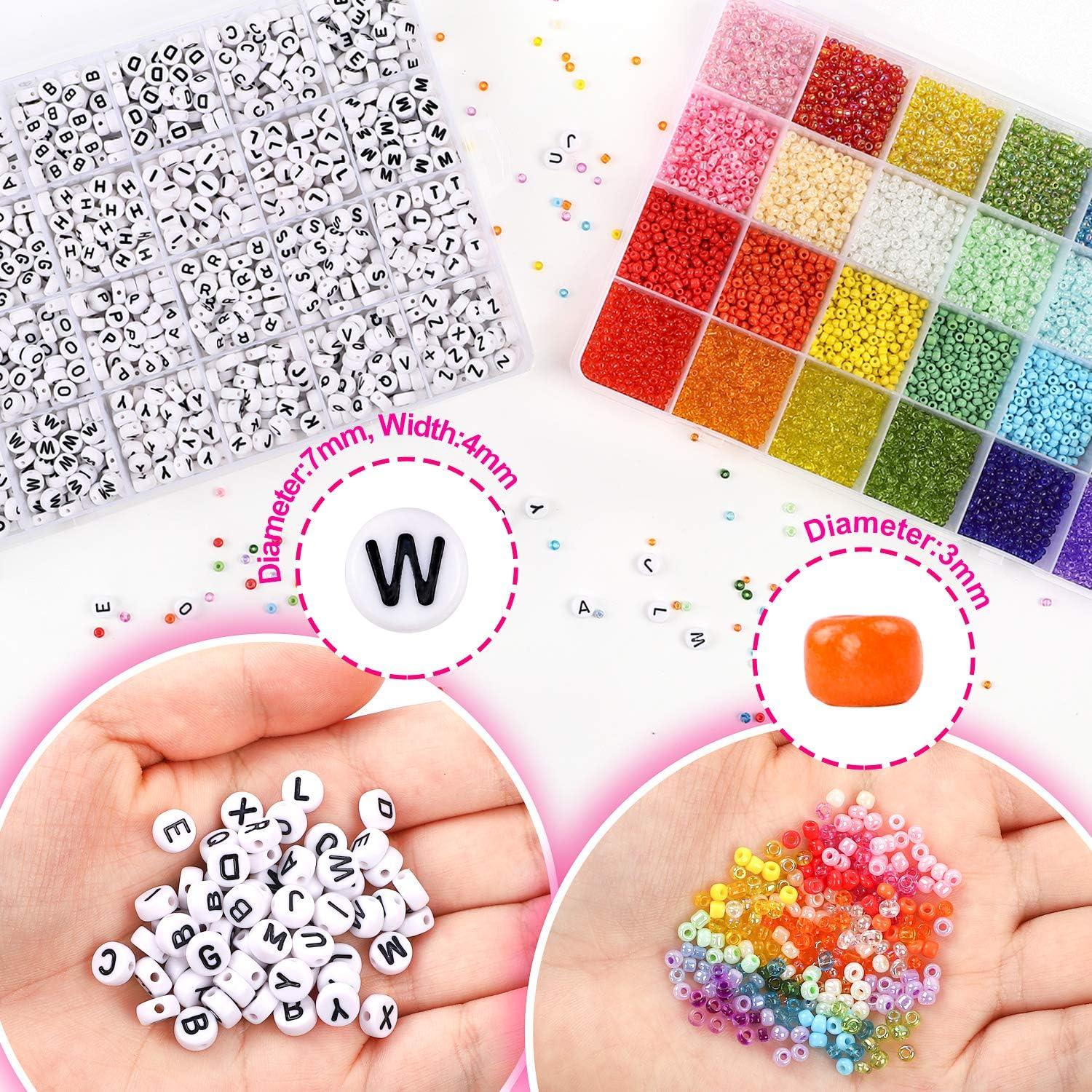 DIY Letter and Seed Bead Kit - over 12,000 pieces