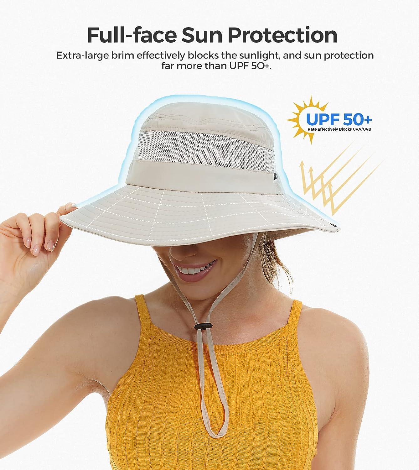 Sun Hat with Ponytail Hole for Women,Sun UV Protection UPF50+