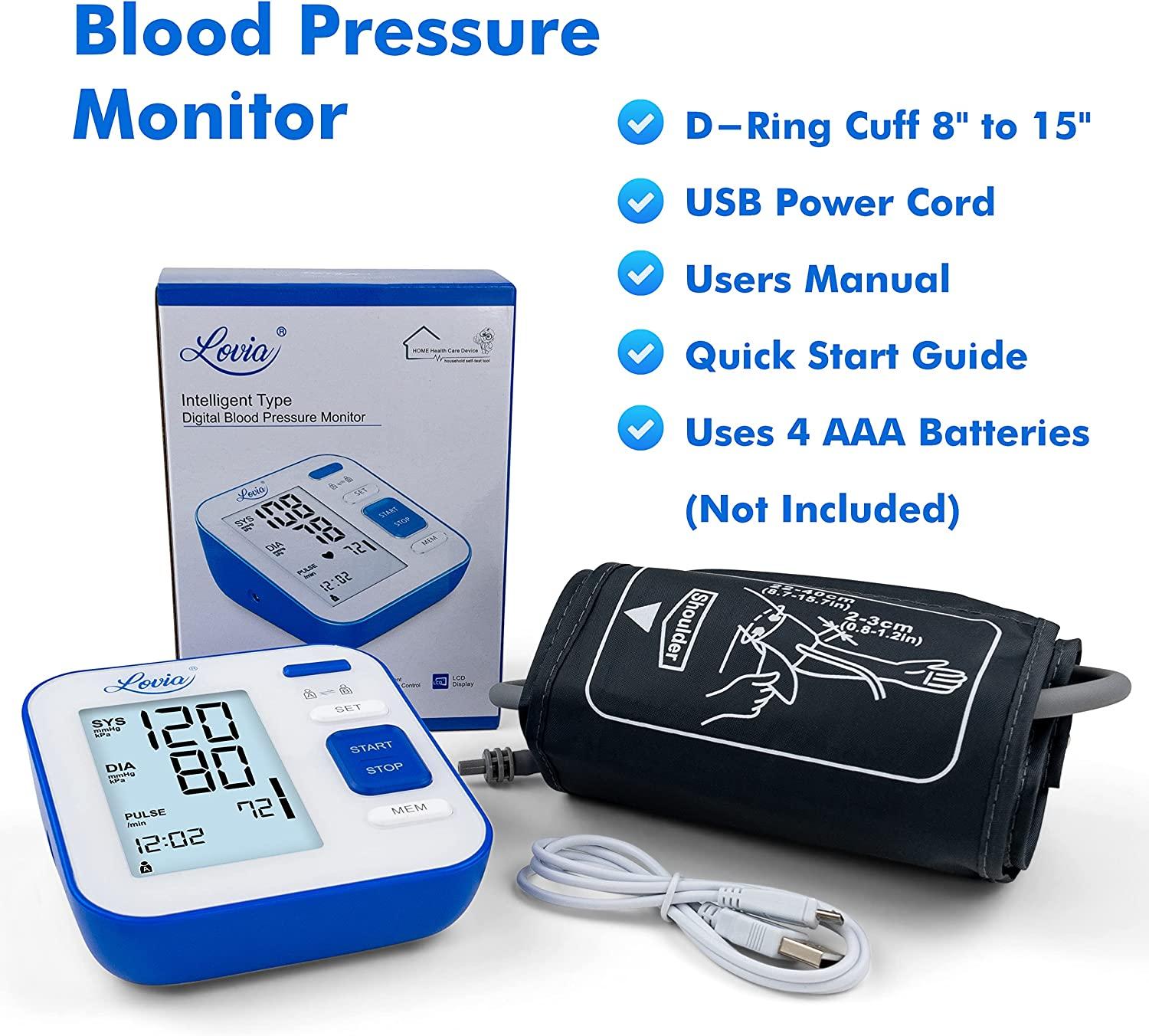 Blood Pressure Monitor for Upper Arm, LOVIA Accurate Automat