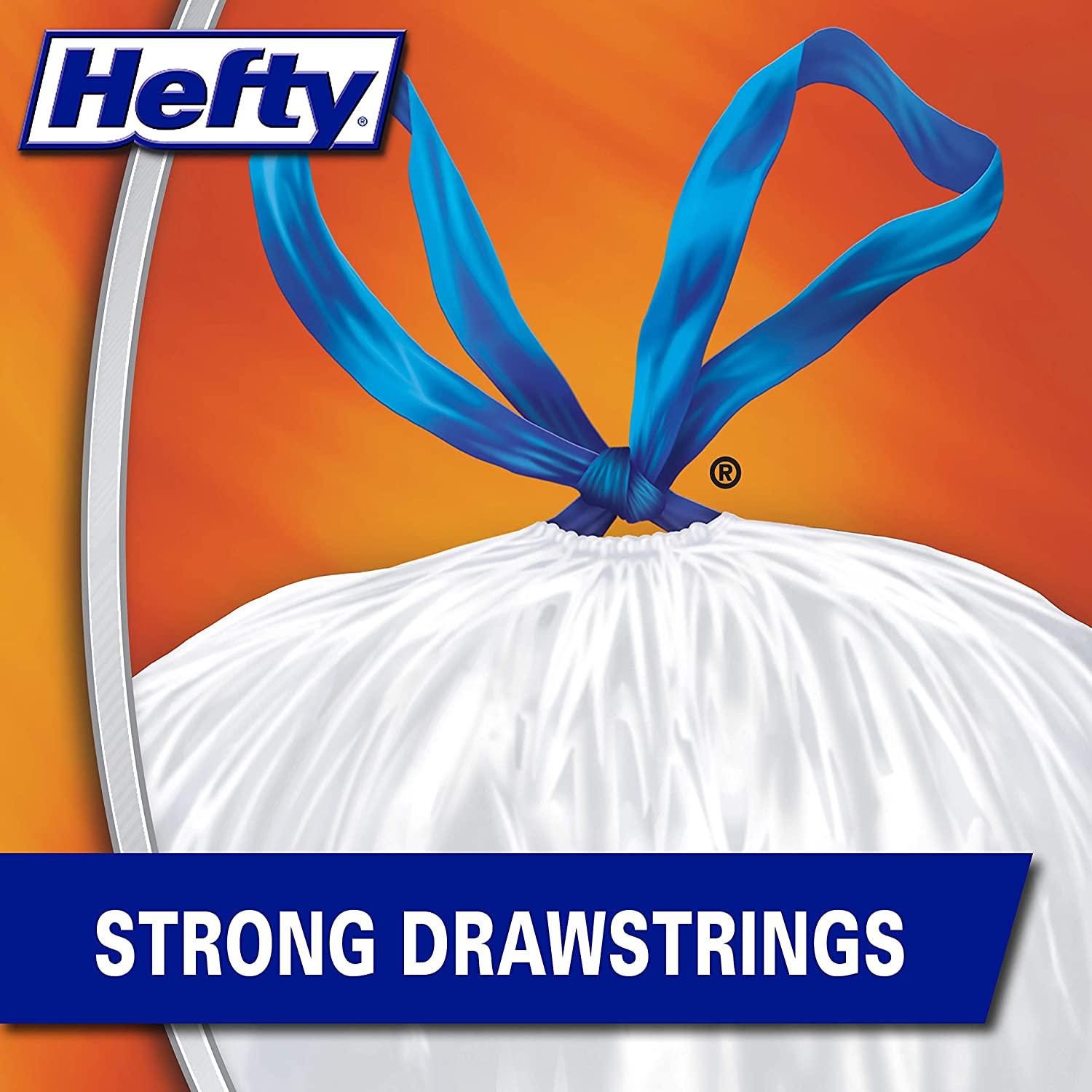  Hefty Strong Tall Kitchen Trash Bags, Unscented, 13