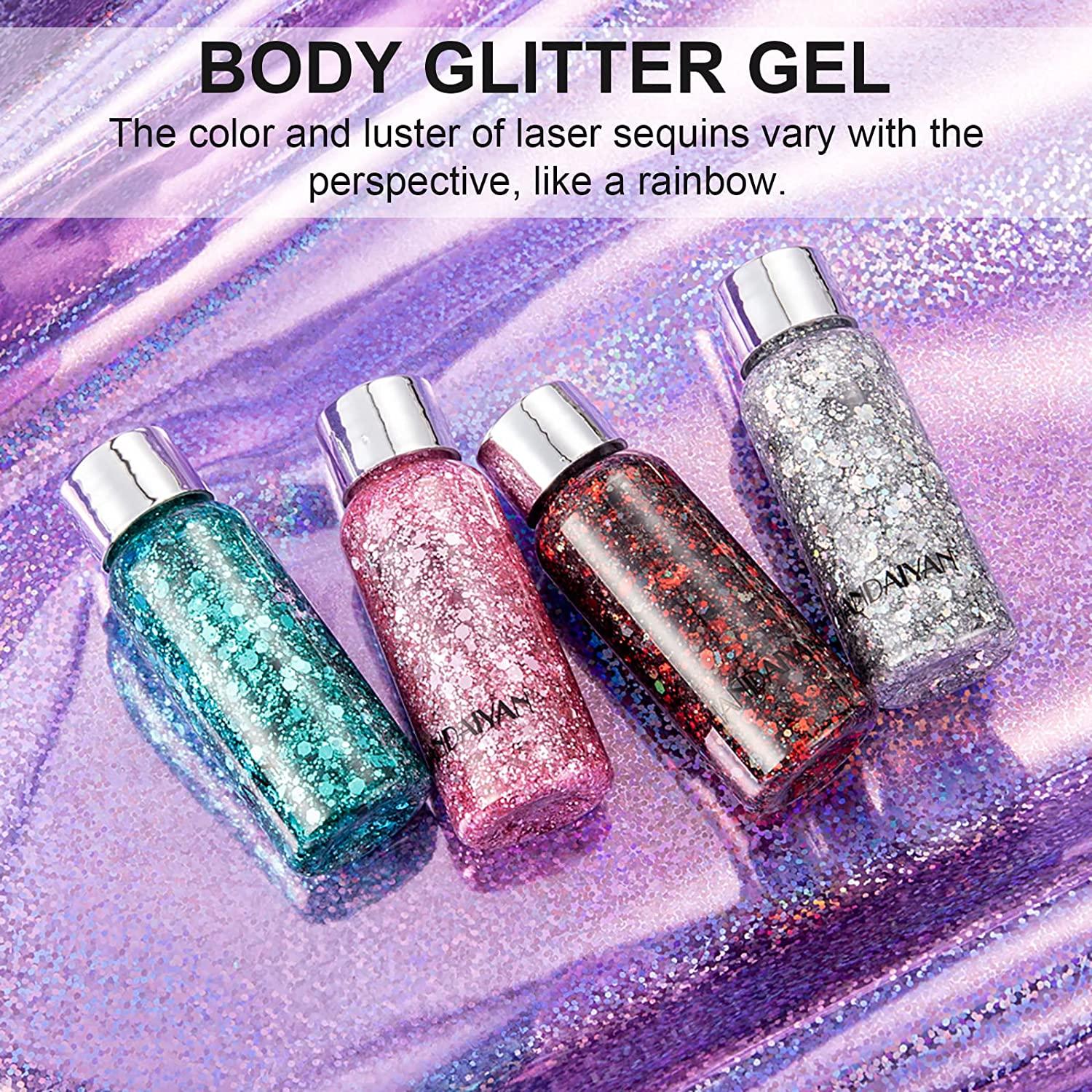 3.38 Fl.oz Body Glitter Glitter Hairspray Holographic Body - Temu Bahrain
