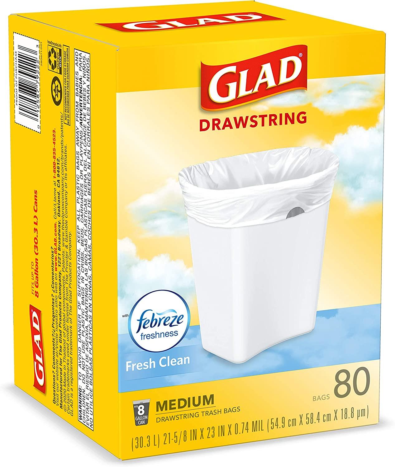 Glad Trash Bags Large 20ct : Cleaning fast delivery by App or Online