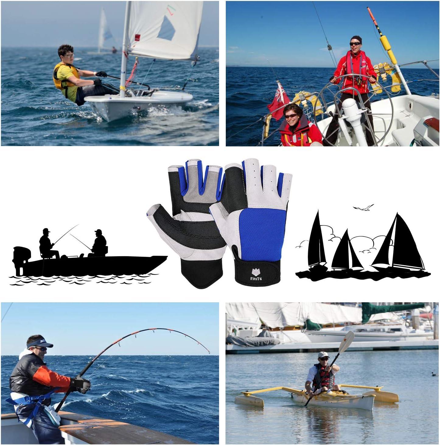  FitsT4 Sports Kayaking Gloves 3/4 or Full Finger