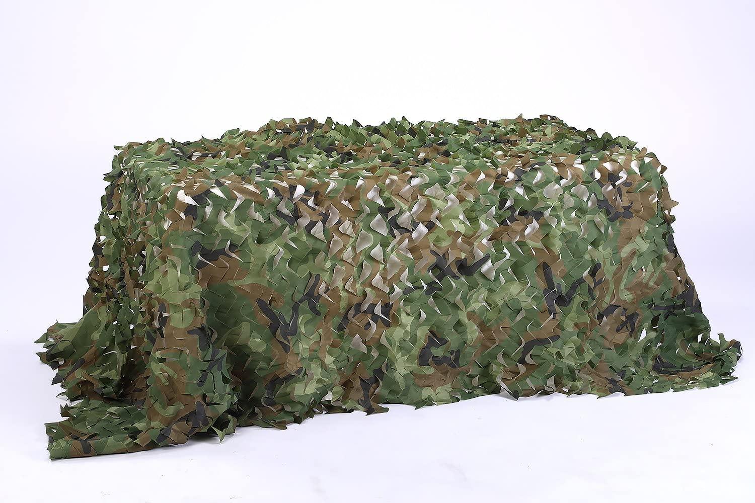 Camo Netting Camouflage Net Military Nets Bulk Roll Army Birthday Party  Decorations Mesh Net for Hunting Blind Shooting Military Theme Party Decor  Sunshade Woodland 1.5 x 2 M 5 X 6.56 FT