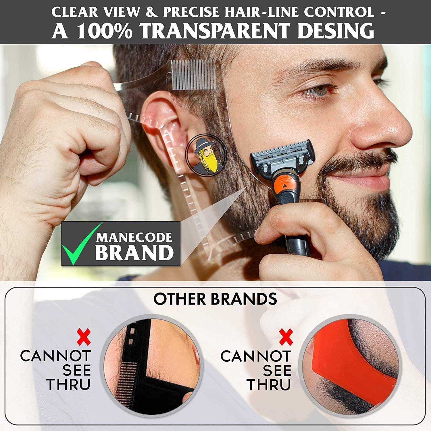 Beard Shaping & Styling Tool With Comb for Perfect line up