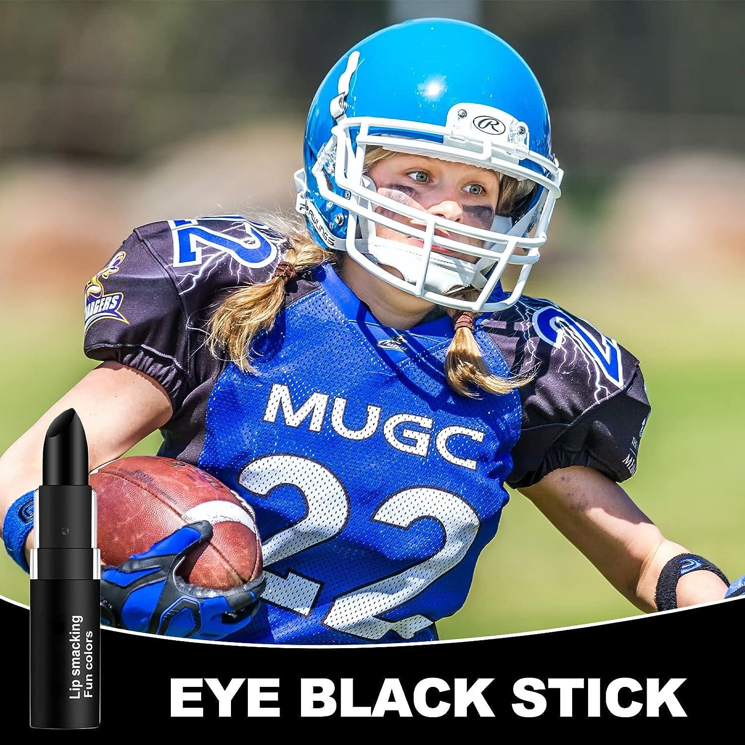 Eye Black Stick for Sports,Easy to Color Black Face Paint,Eye Black Football/Baseball/Softball,Football  Stick Baseball/Softball Accessories,Eye Black for Lip Smacking and Face  Painting 