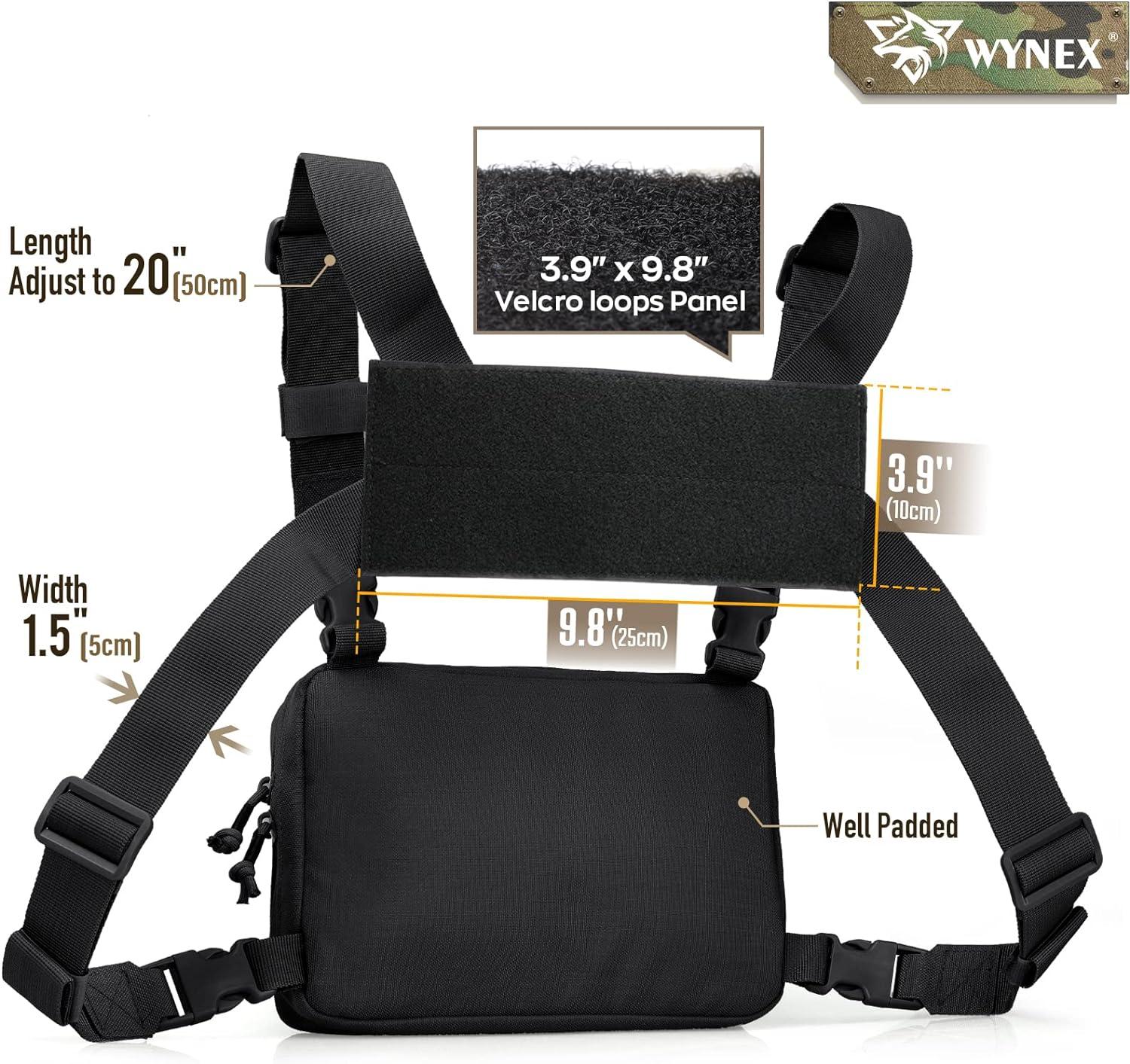  WYNEX Tactical Chest Rig Bag, Recon Kit Bags Combat EDC Front  Pouch for Wargame : Sports & Outdoors