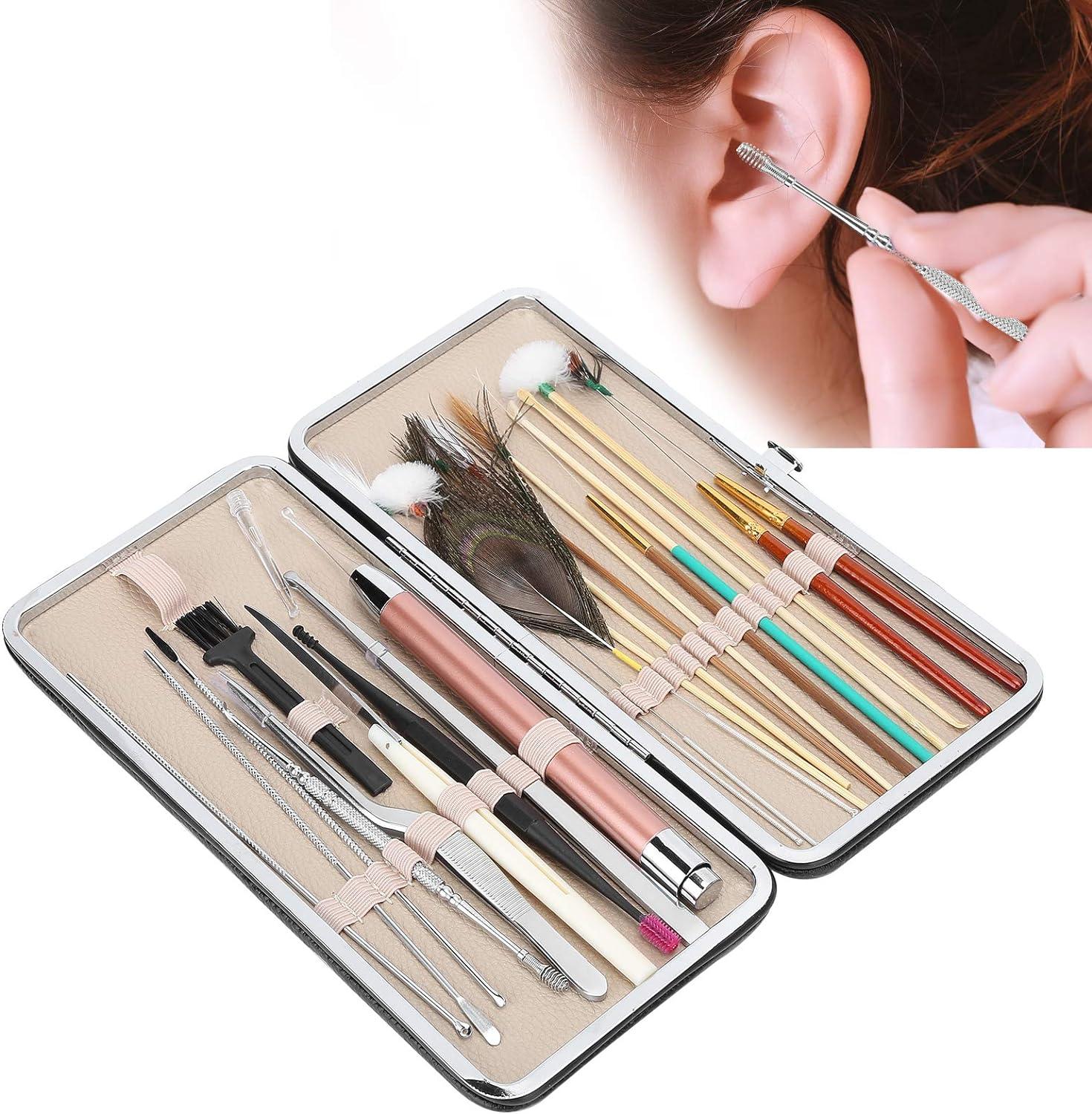 WNG Stainless Steel Ear Picking Tool Set, Massage Ear Pick, Ear