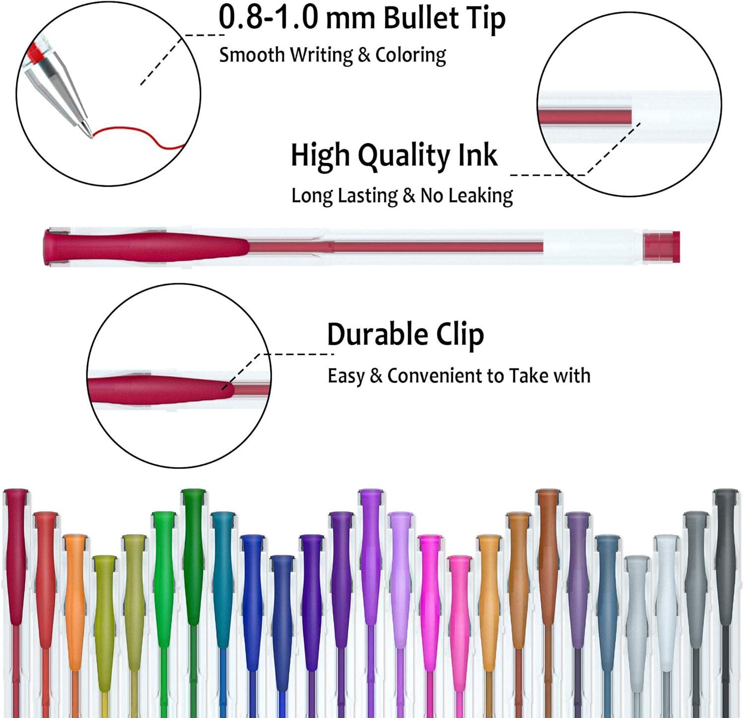Gel Pens, Shuttle Art 120 Pack Gel Pen Set 60 Colored Gel Pen with