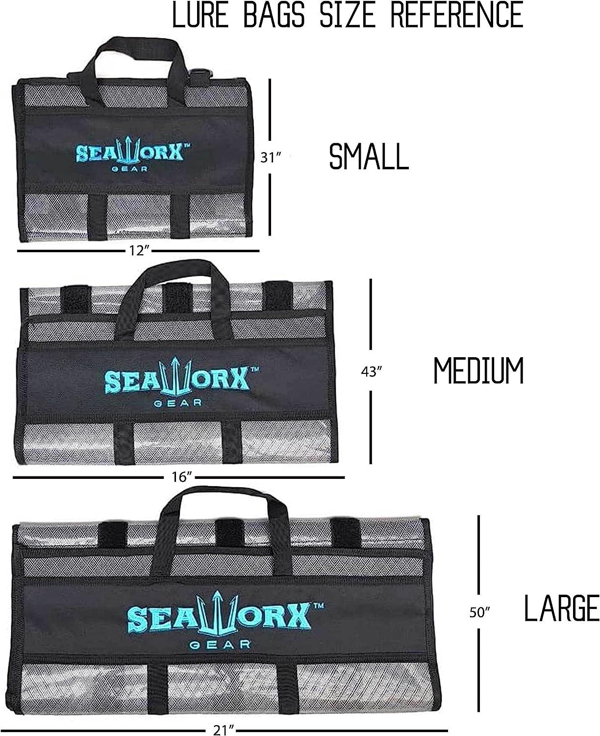 Seaworx Small Lure Bag, 6 Pocket, 31 x 12 Tackle Box - Heavy Duty Fishing  Bag