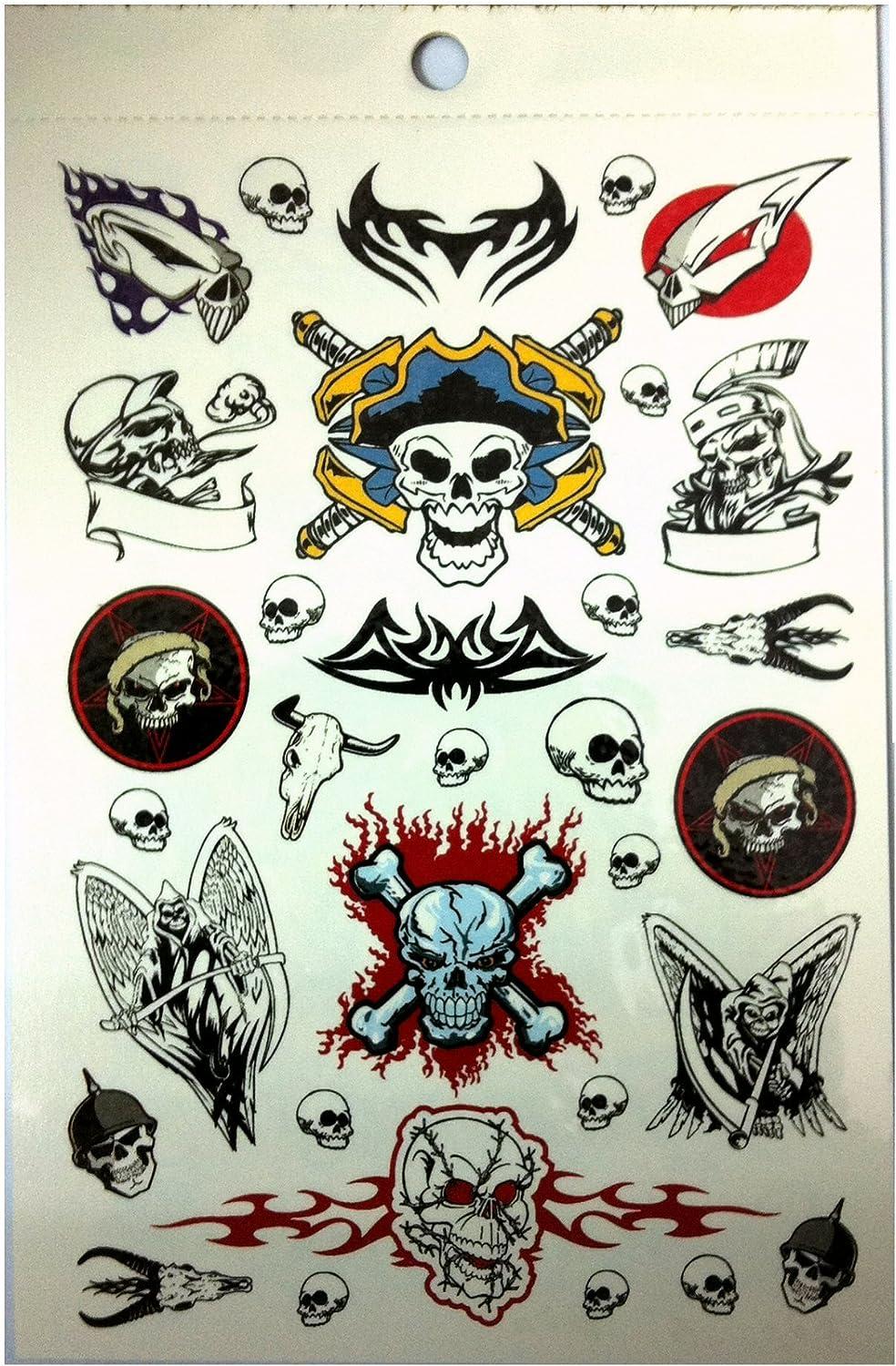 Halloween 6 Books Temporary Tattoo, Bulk 300+ Animal Tribal Tattoos for  Guys | eBay