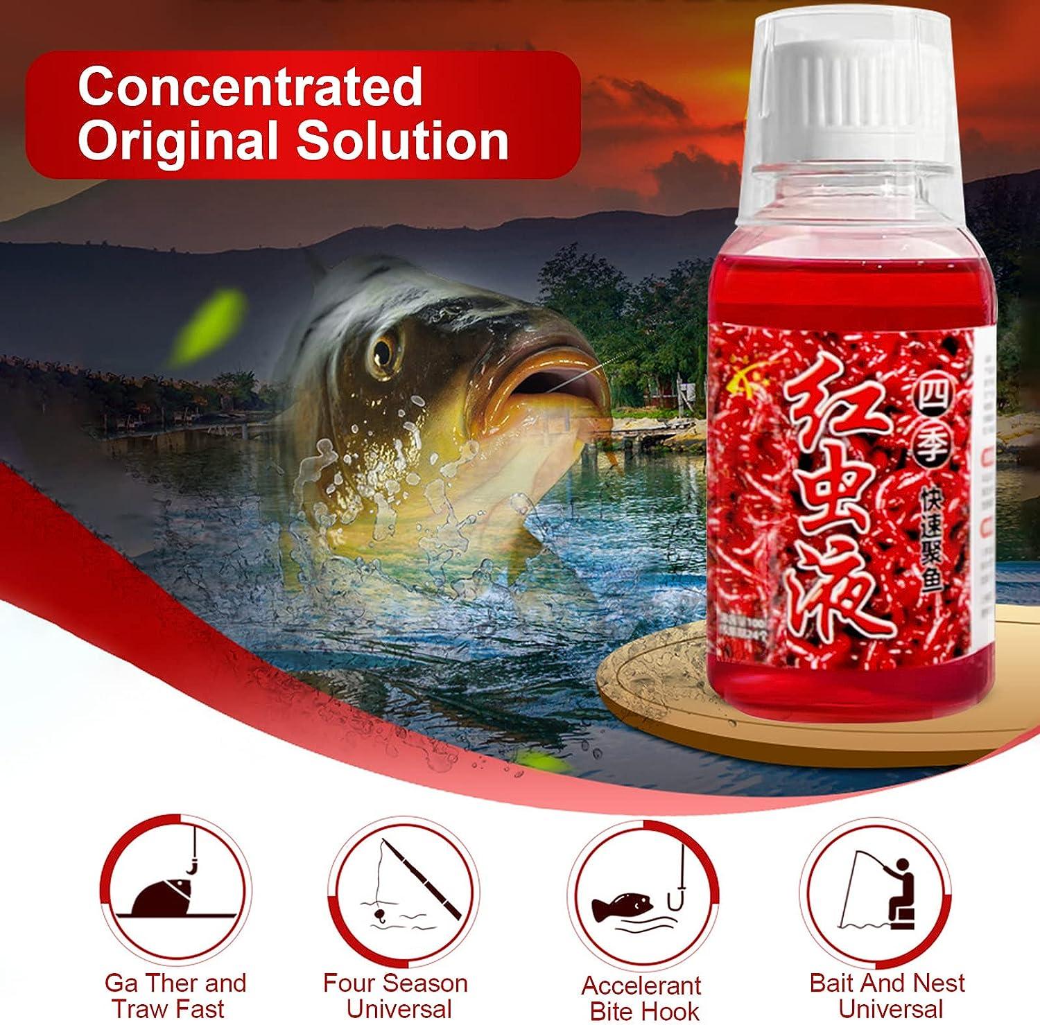100ml Red Worm Scent Fish Attractants For Baits, High Concentration Fish  Lures Bait Attractant Enhancer, Angler Fishing Equipment Accessories
