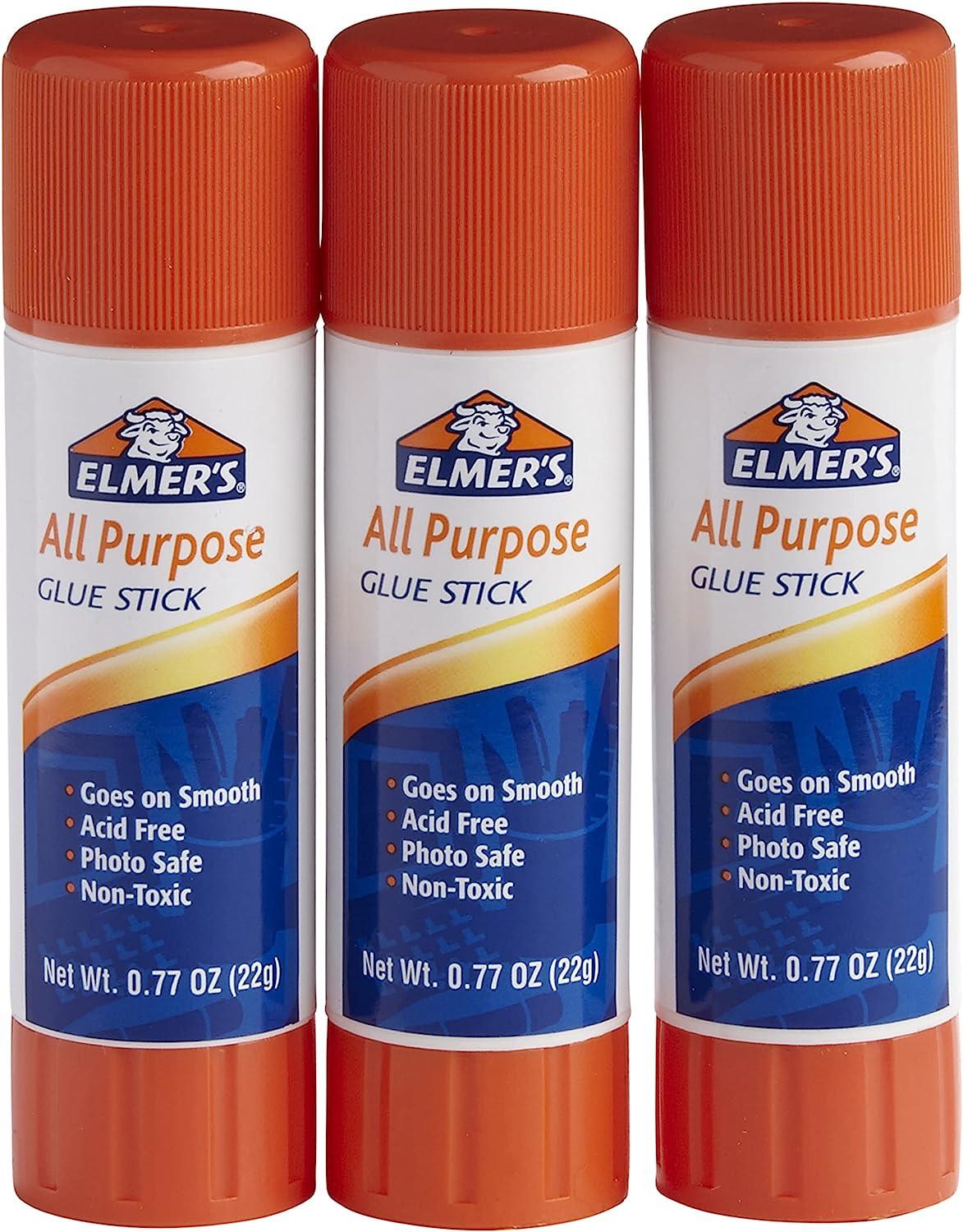 Elmer's All Purpose School Glue Sticks, Washable, 7 Gram, 30 Count : Arts,  Crafts & Sewing 