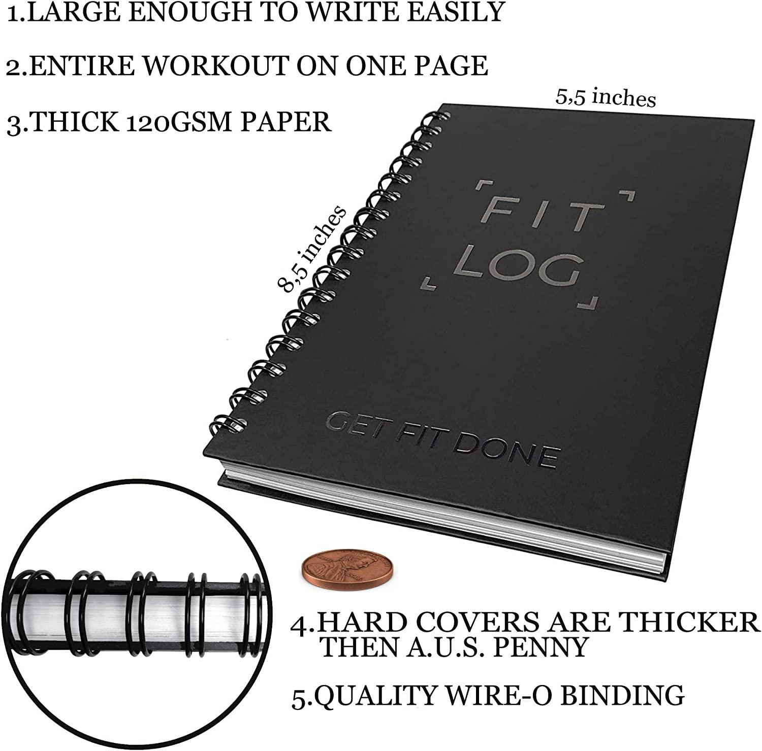Fitness Journal & Workout Planner - Designed by Experts Gym Notebook, Workout  Tracker, Exercise Log Book for Men Women - Green 
