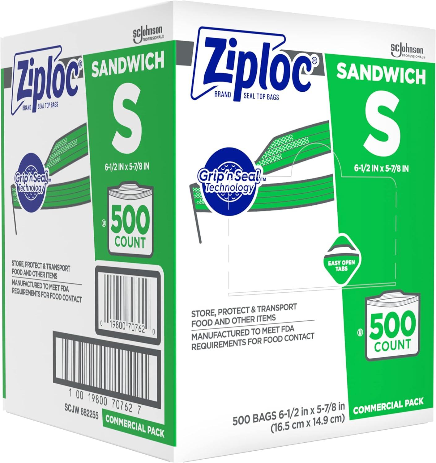 500 Wholesale Ziploc Sandwich Bag - Easy Open Tabs