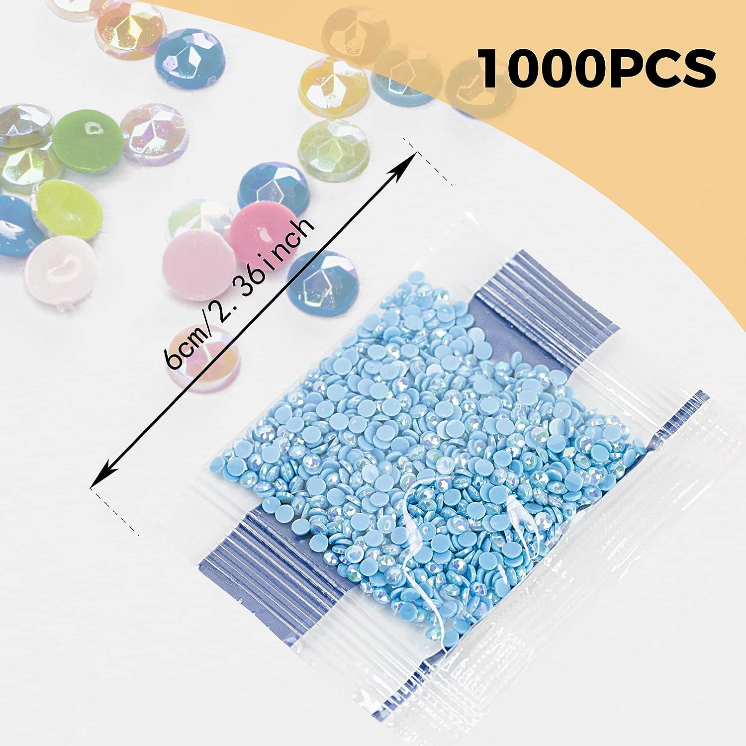 Glow in The Dark Diamond Painting Beads for Diamond Dots Accessories, 20  Colors Round Diamond Painting Drills Flatback Rhinestones for Crafts